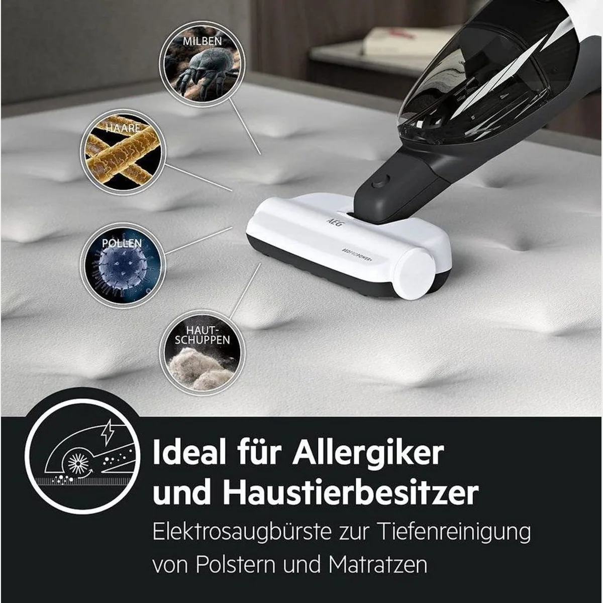 AEG QX8-2-PALR Akku-Hand-und Stielstaubsauger, 2in1 Design, starke Saugleistung, ergonomisches Design 4