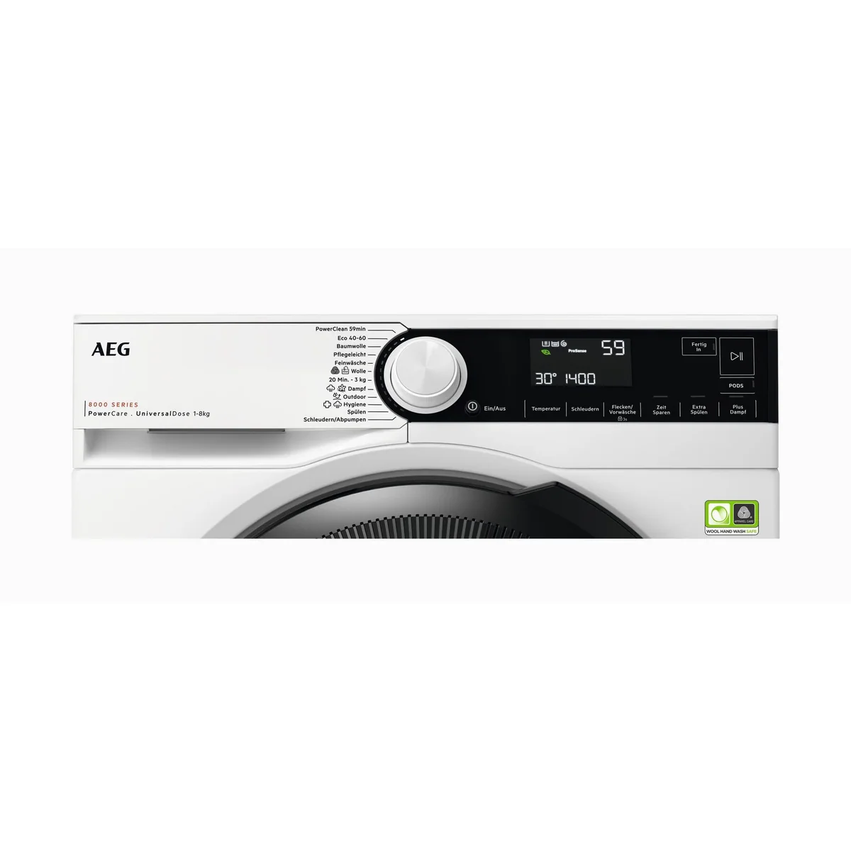 AEG LR8E70480 Waschmaschine, energieeffizient, leiser Invertermotor, Nachlegefunktion 2