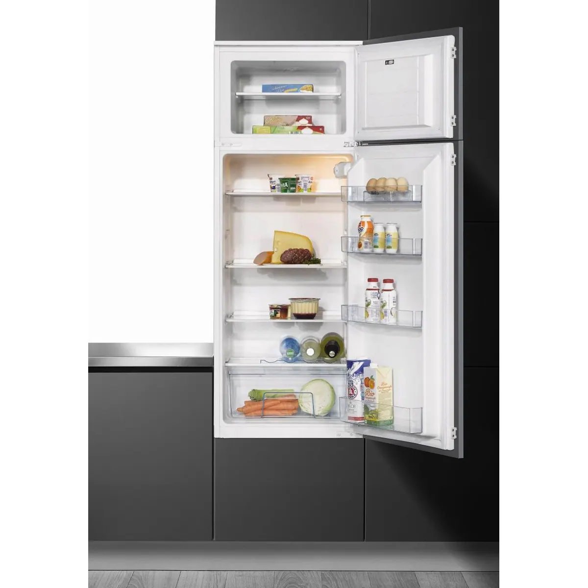 Amica EKGC16166 Einbaukühlgefrierkombination, A+++ Energieeffizienz, Sicherheitsglas, 144 cm hoch 4