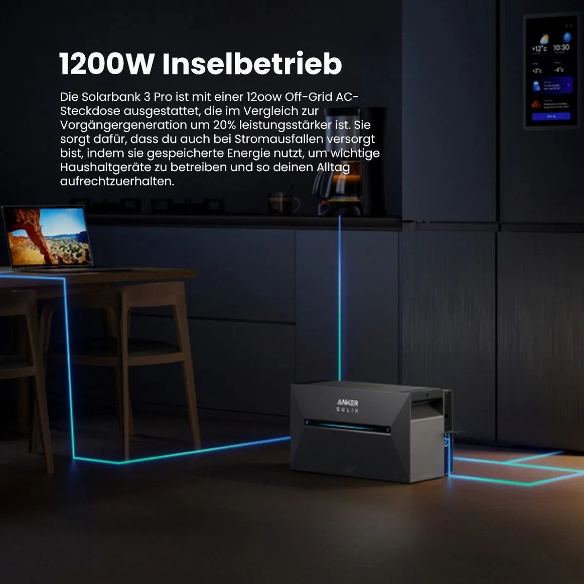 Anker SOLIX Solarbank 3 E2700 Pro, hohe Kapazität, erweiterbar, effiziente Stromnutzung 4