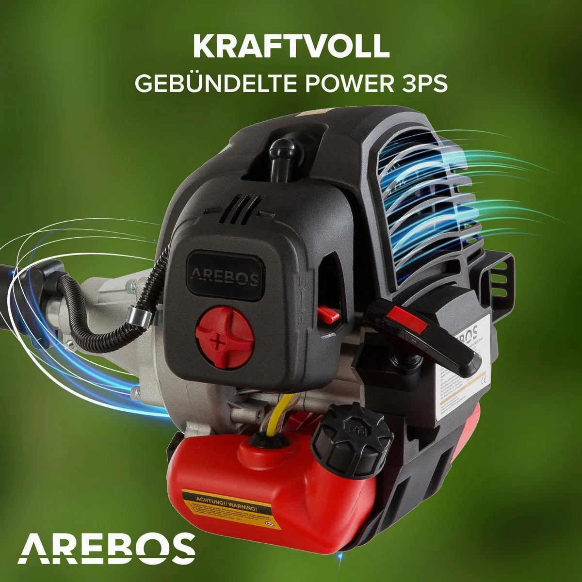 Arebos AR-HE-MT41ET 4in1 Motorsense, 3PS, vielseitig einsetzbar 3