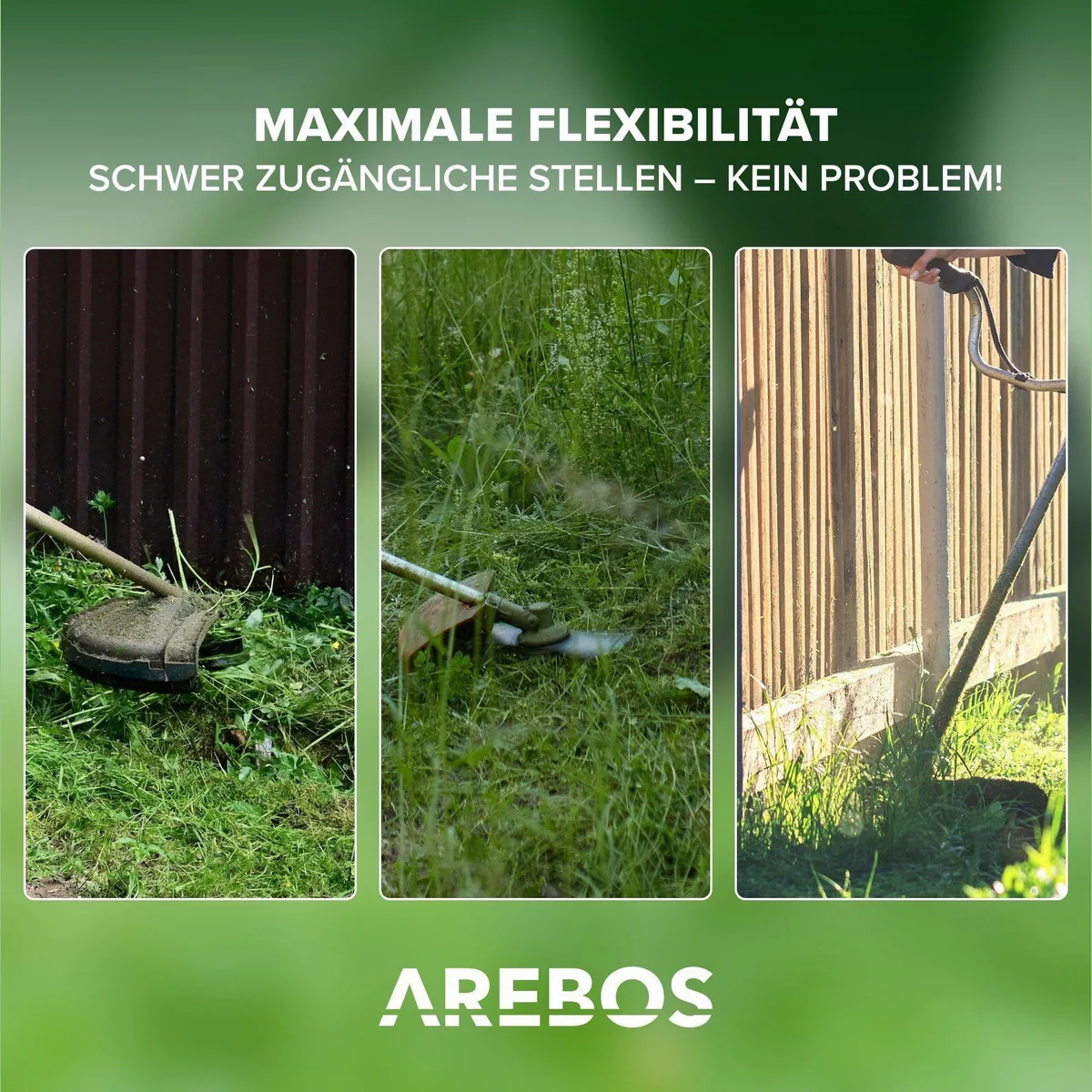Arebos AR-HE-MT41ET 4in1 Motorsense, 3PS, vielseitig einsetzbar 4