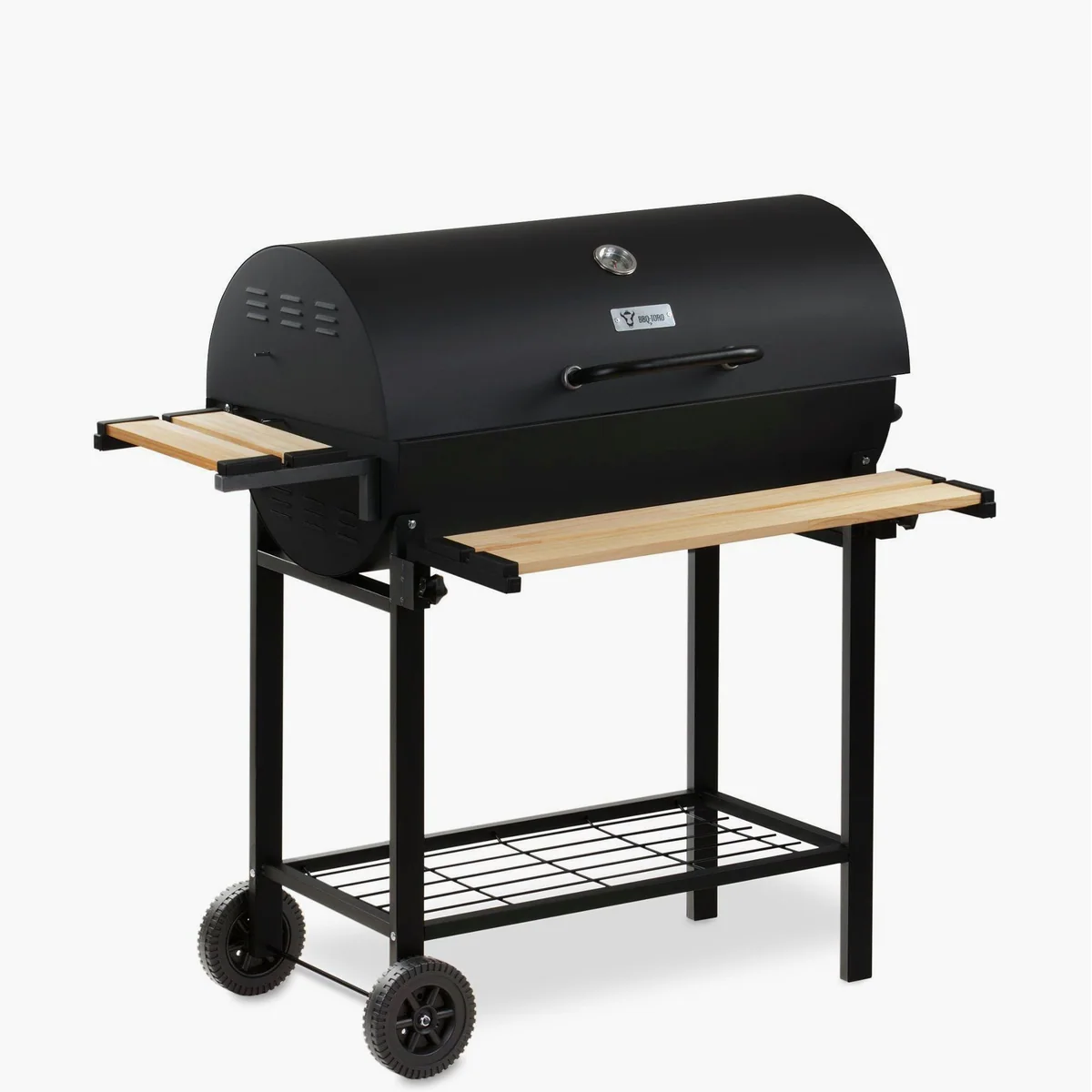 BBQ-Toro Holzkohlegrill Grillwagen, vielseitig und fahrbar, inkl. Thermometer 4
