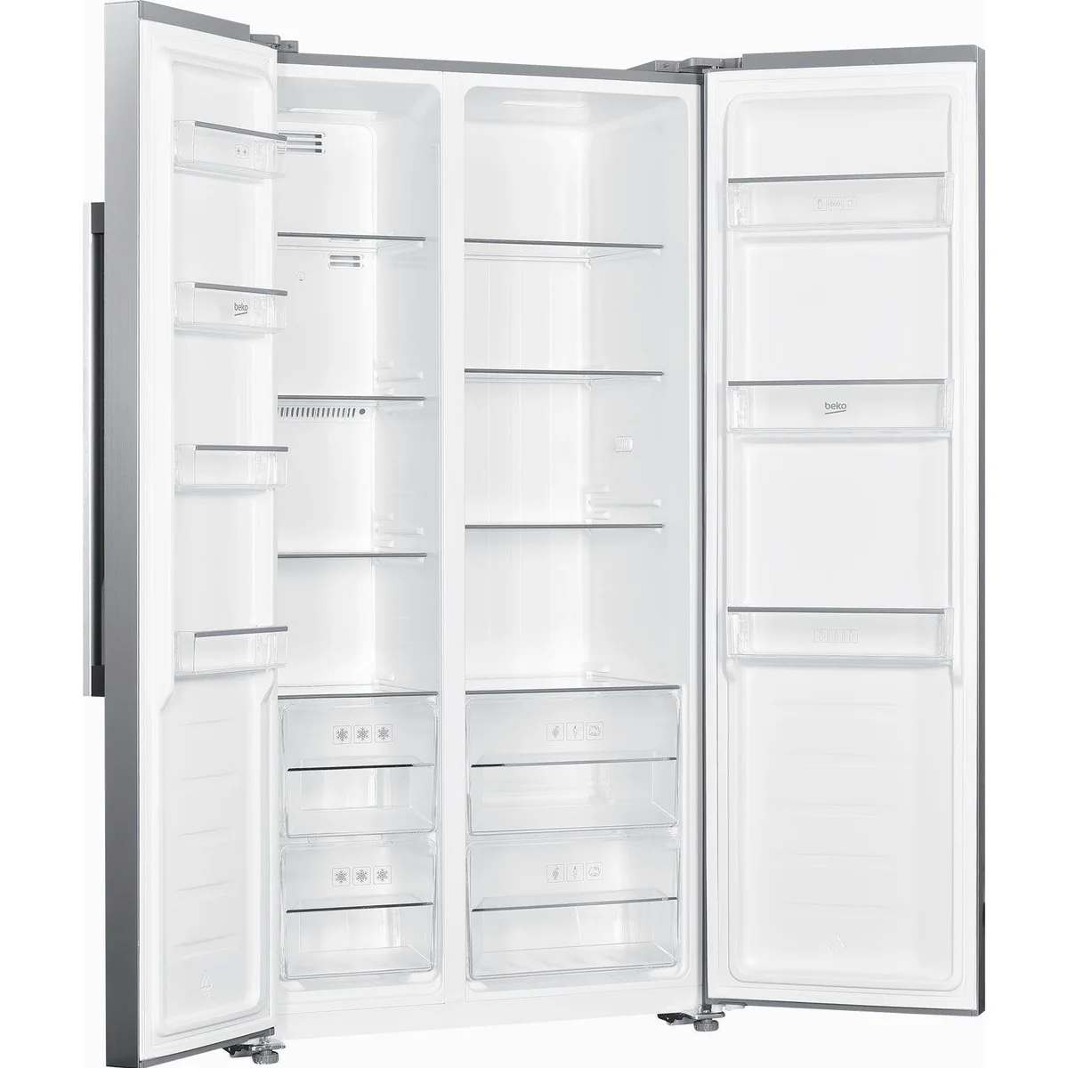 BEKO GNO4331XPN Side-by-Side Kühlschrank, No Frost, LED-Innenbeleuchtung, 291 l Kühlraum 2