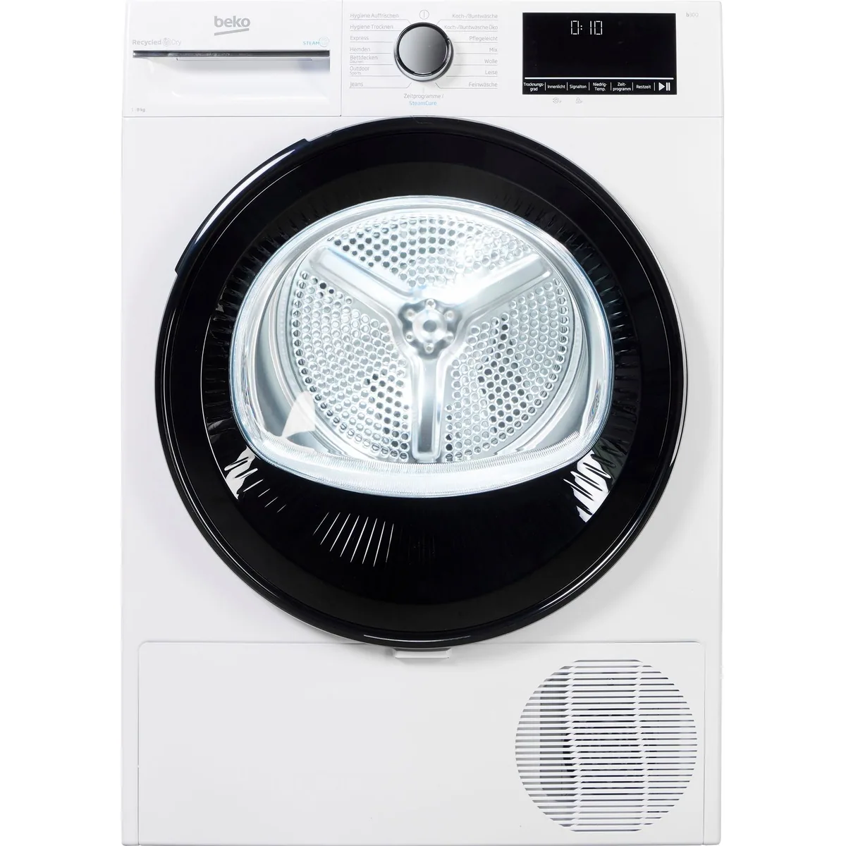 BEKO B3TO82C9W Wärmepumpentrockner, 8 kg Fassungsvermögen, multifunktionales Display 2