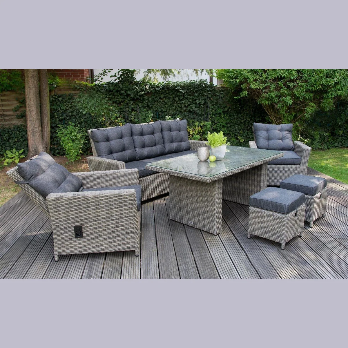 bellavista - Home&Garden Lounge Asti, 19-teiliges Set, stufenlos verstellbare Rückenlehnen 2