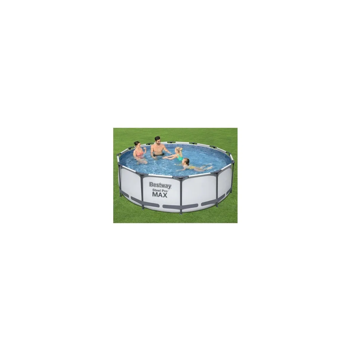 Bestway Steel Pro Max Pool Set, 366 cm rund, robust und einfach aufzubauen 2
