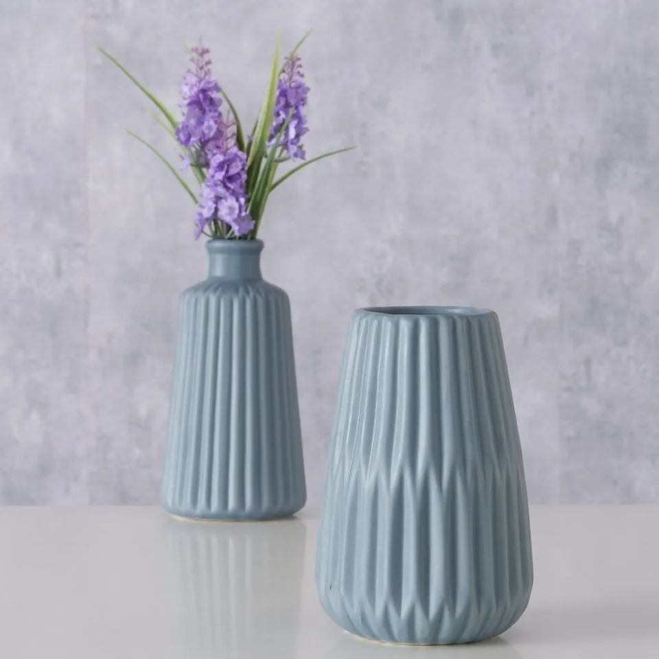 BOLTZE Esko Tischvase, 2er-Set, elegantes Design, vielseitig einsetzbar, zeitlose Farbgebung
