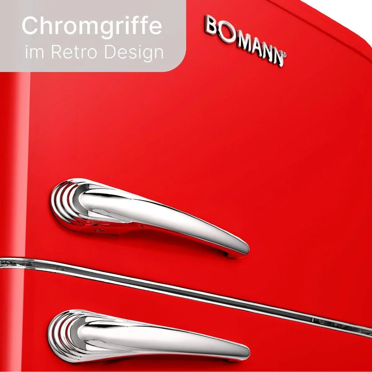 BOMANN DTR 353.1 Kühl-/Gefrierkombination, 208L Nutzinhalt, Retro-Design 2