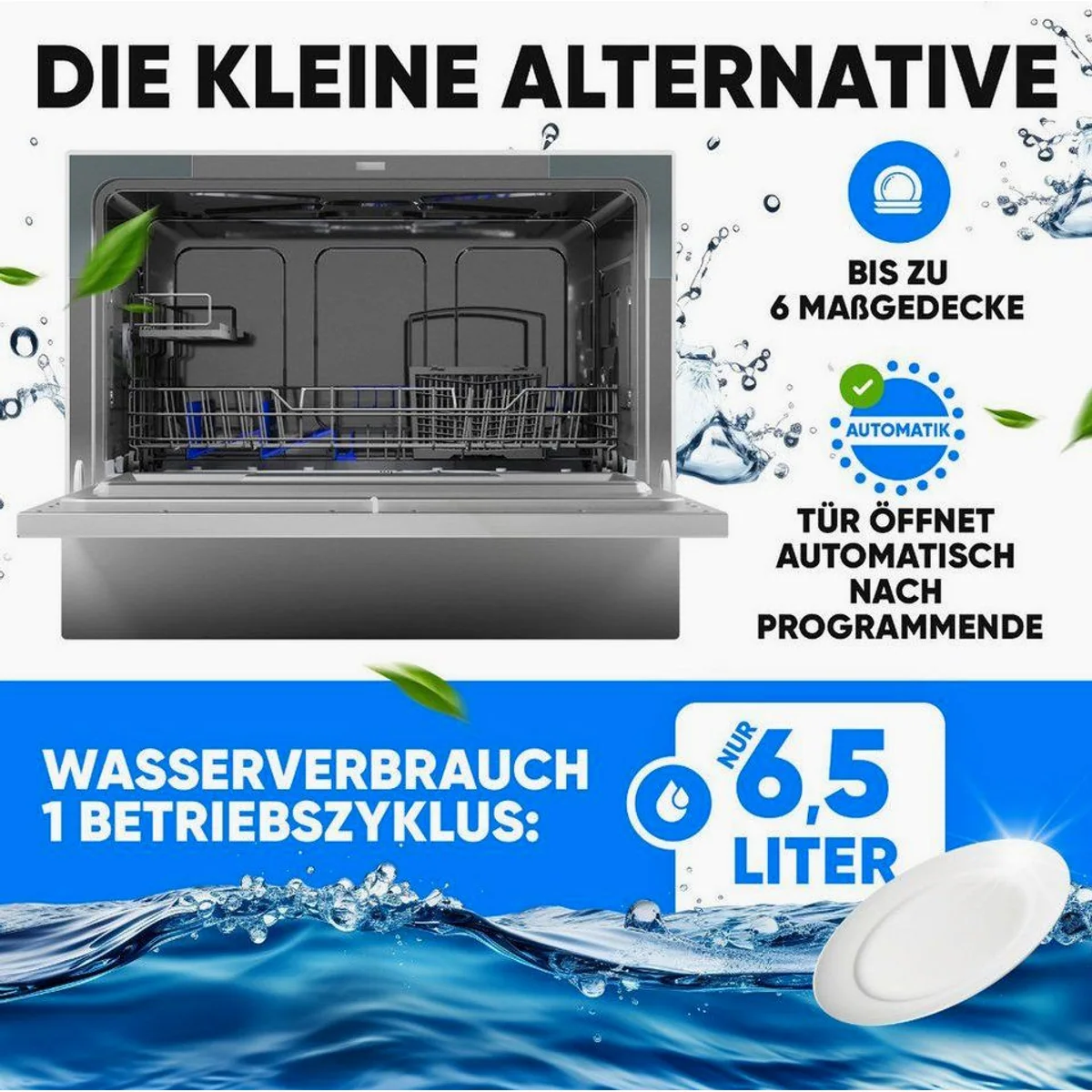 BOMANN TSG 7405 Tischgeschirrspüler, kompakt, 5 Programme, energieeffizient 2