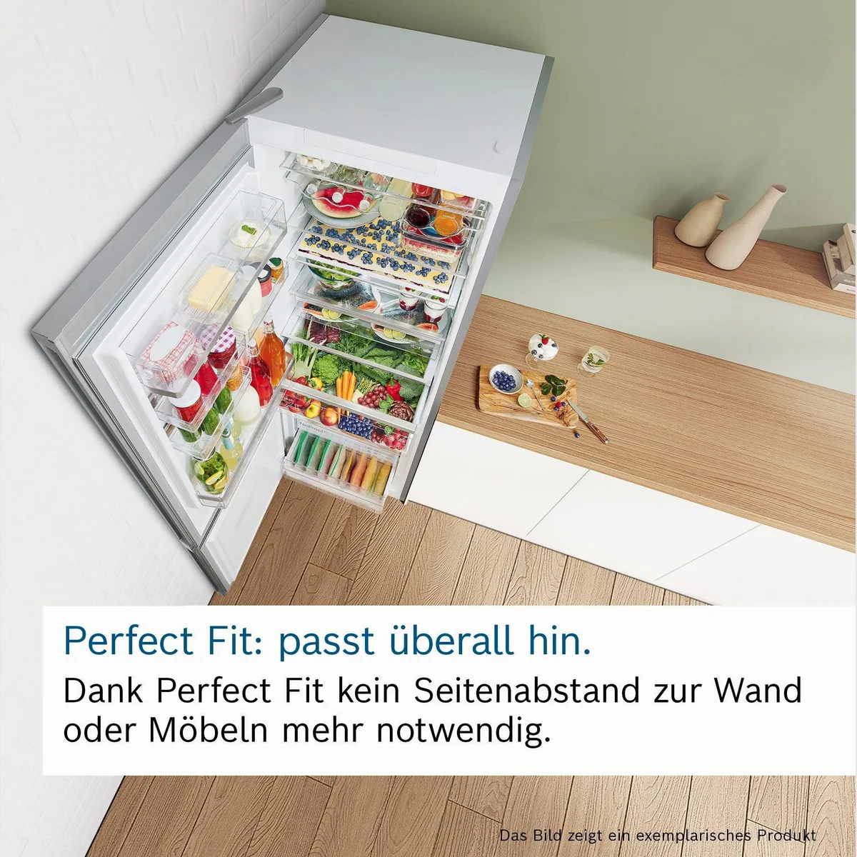 BOSCH KGN33NWEB Kühl-/Gefrierkombination, No Frost, Supergefrier-Funktion, LED-Innenbeleuchtung Dieses Produkt der Marke BOSCH wird von uns als 3