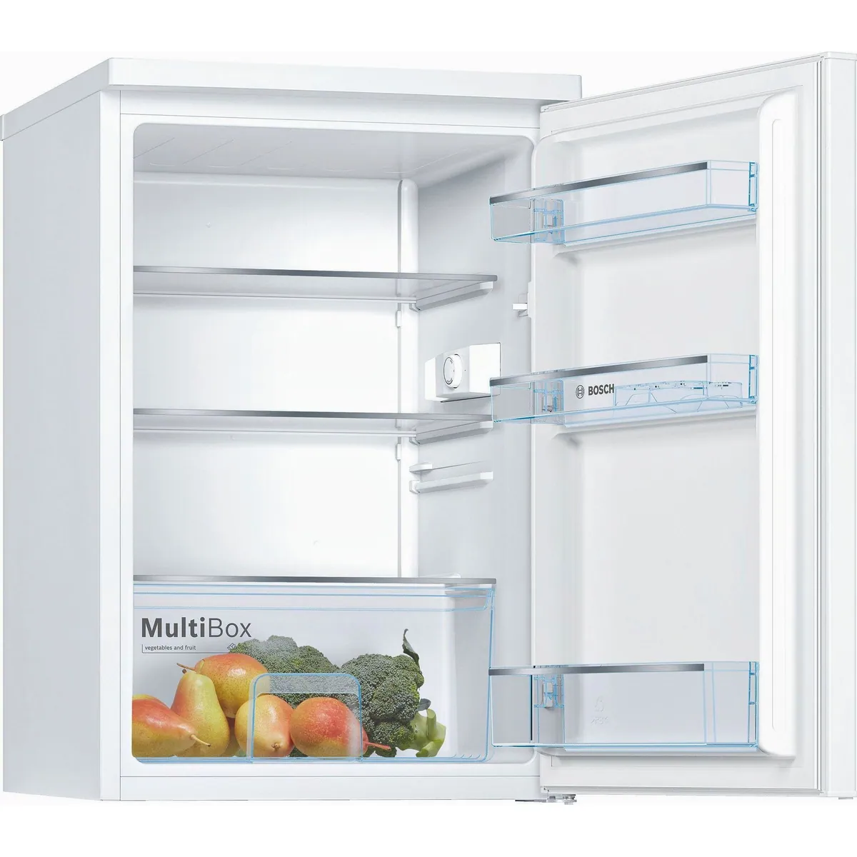 BOSCH KTR15NWFA Kühlschrank, 85 cm hoch, 136 l Kühlvolumen, LED-Beleuchtung Dieses Produkt der Marke BOSCH wird von uns als unabhängigem Händler 5