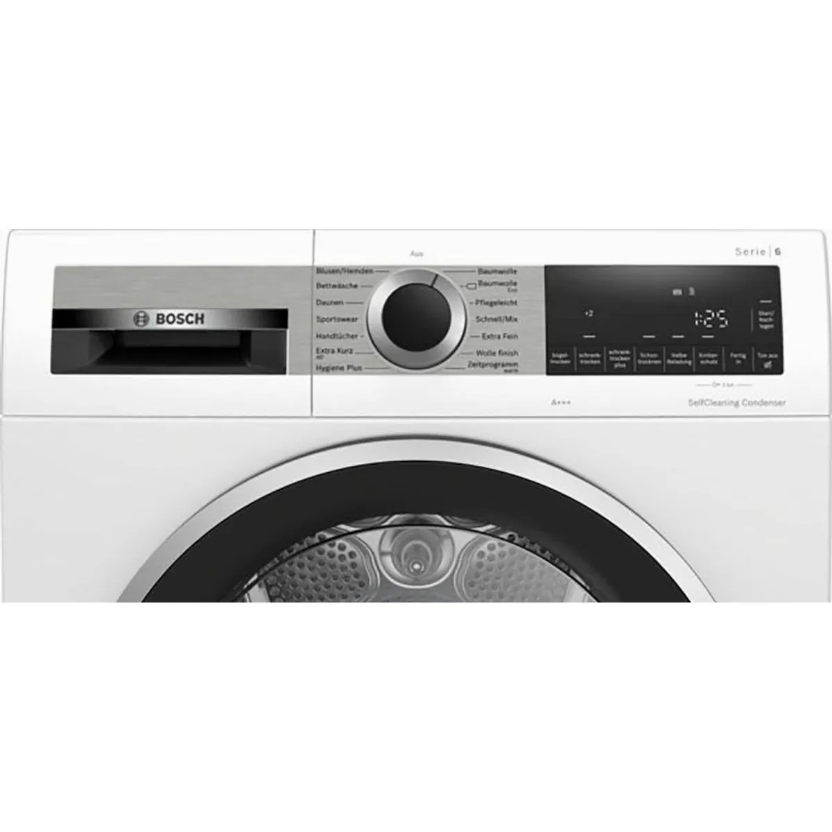 BOSCH WQG235D00 Wärmepumpentrockner, selbstreinigender Kondensator, Knitterschutz, 8 kg Fassungsvermögen Dieses Produkt der Marke BOSCH wird von uns 5