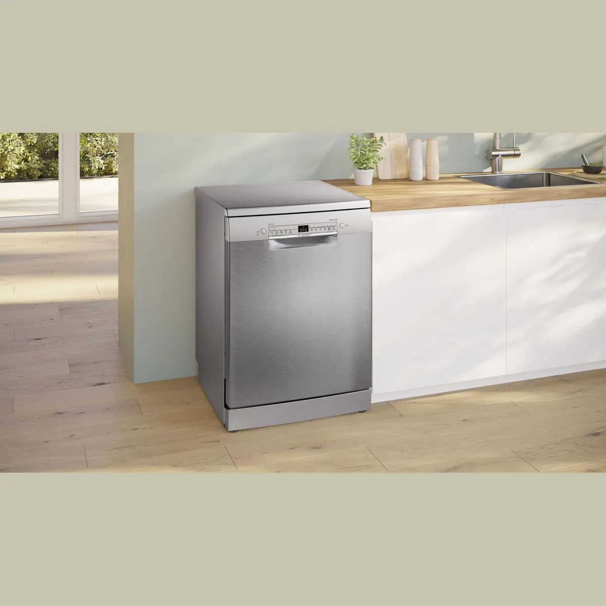 BOSCH Standgeschirrspüler SMS2HVI02E, 14 Maßgedecke, Intensiv 70-Programm, Besteckschublade Dieses Produkt der Marke BOSCH wird von uns als 2