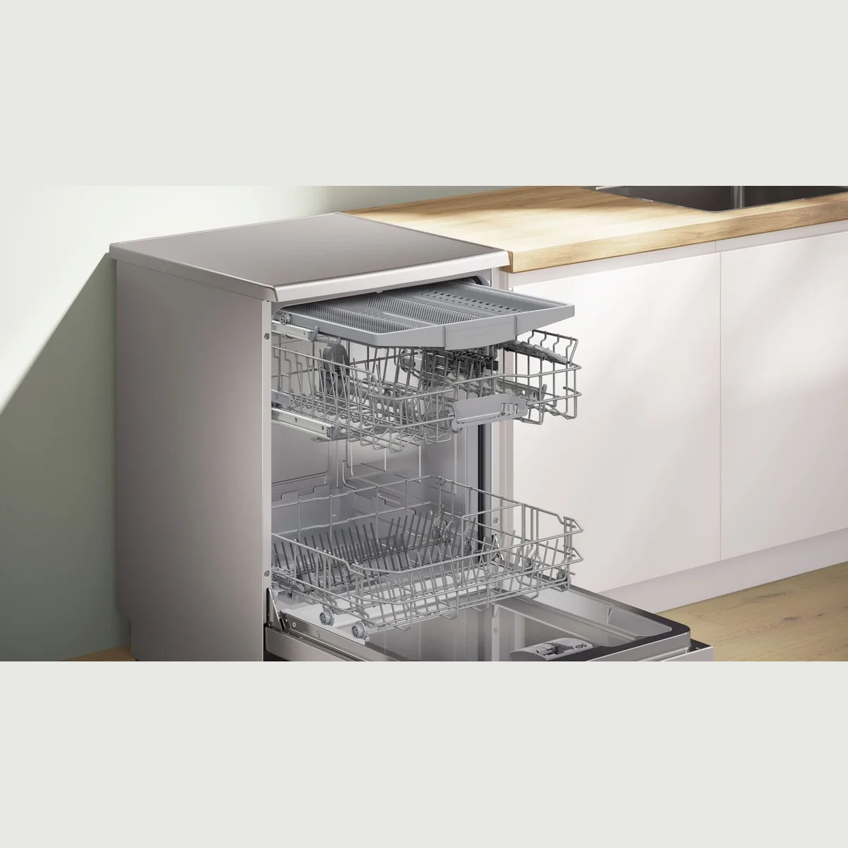 BOSCH Standgeschirrspüler SMS2HVI02E, 14 Maßgedecke, Intensiv 70-Programm, Besteckschublade Dieses Produkt der Marke BOSCH wird von uns als 3