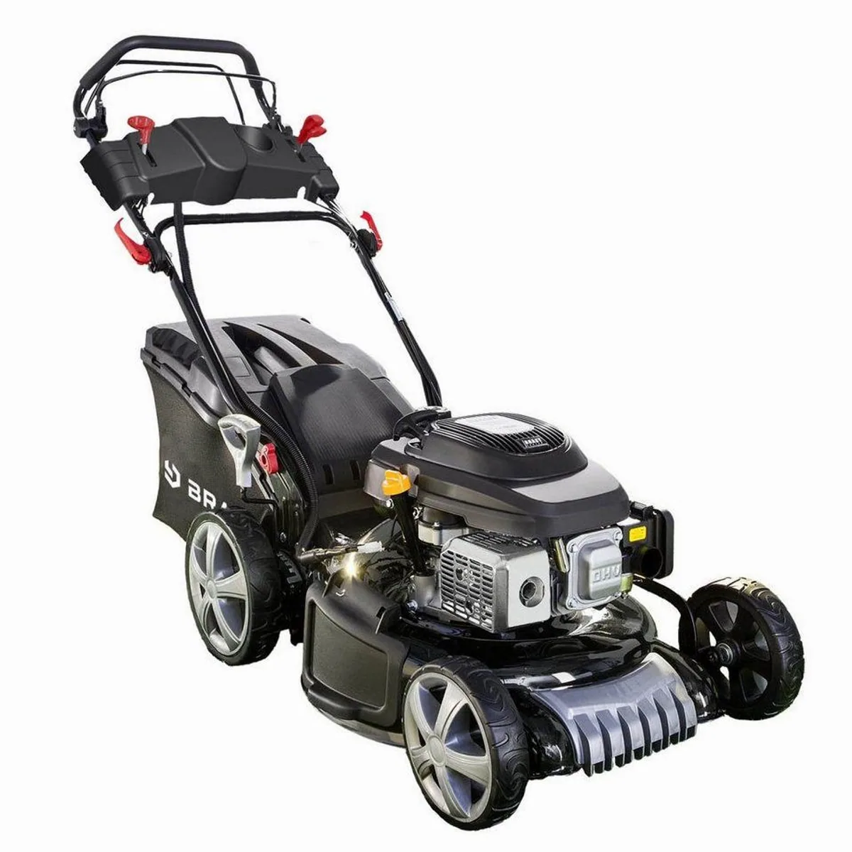 BRAST Benzinrasenmäher 46cm, 3,5kW Elektrostart, 4in1 Funktion