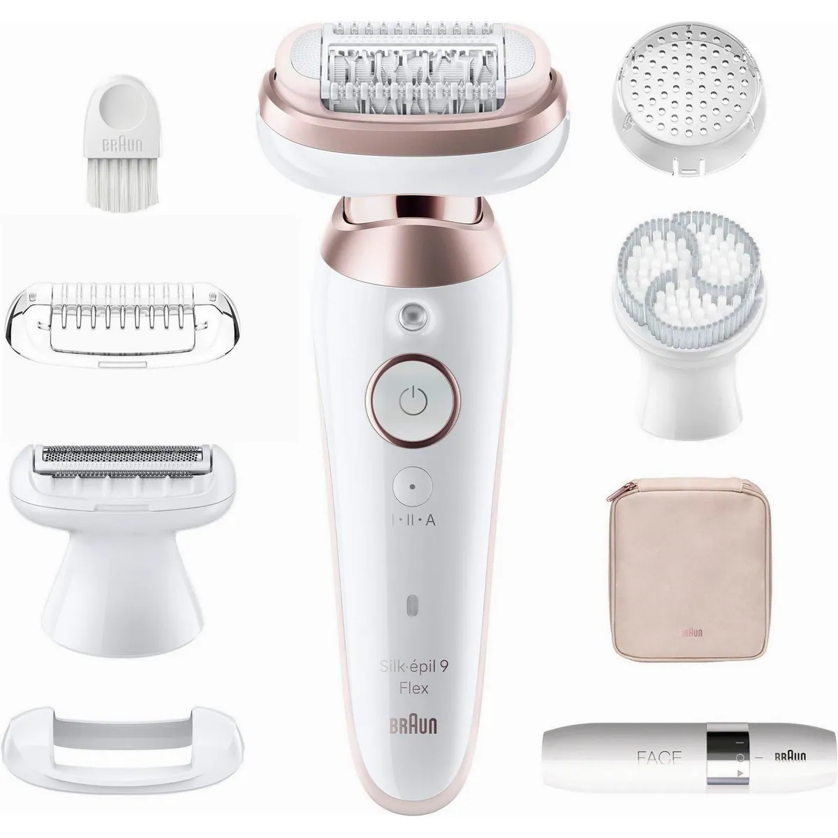 Braun Silk-épil Flex 9 9-360, 40 MicroGrip-Pinzetten, Flexibler Kopf, Mini-Rasierer 2