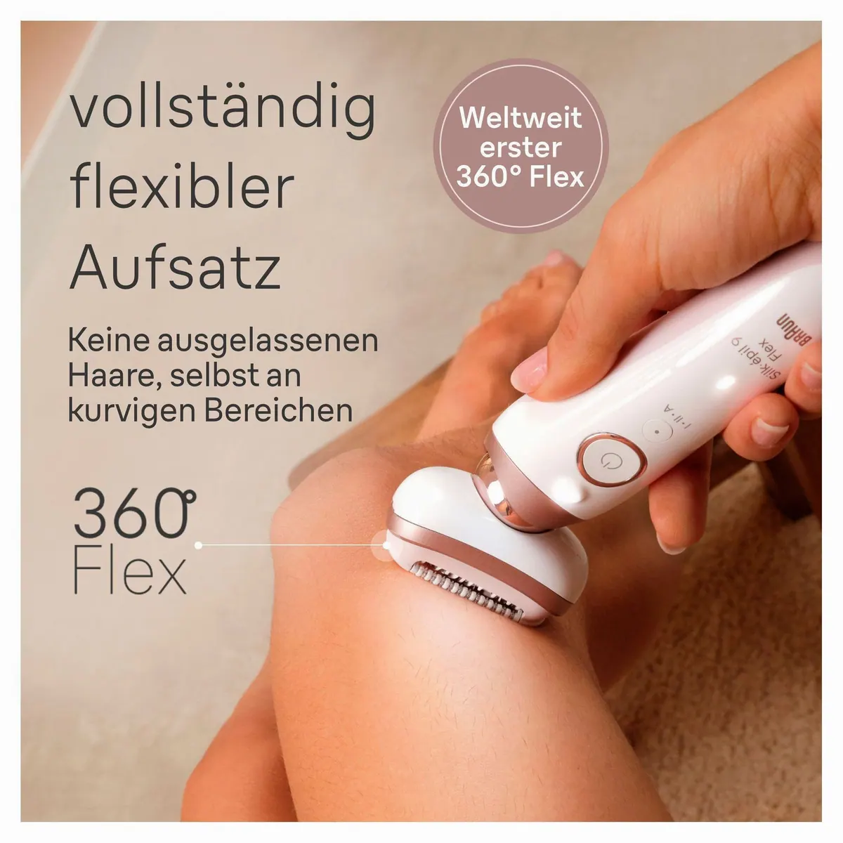 Braun Silk-épil Flex 9 9-360, 40 MicroGrip-Pinzetten, Flexibler Kopf, Mini-Rasierer 4