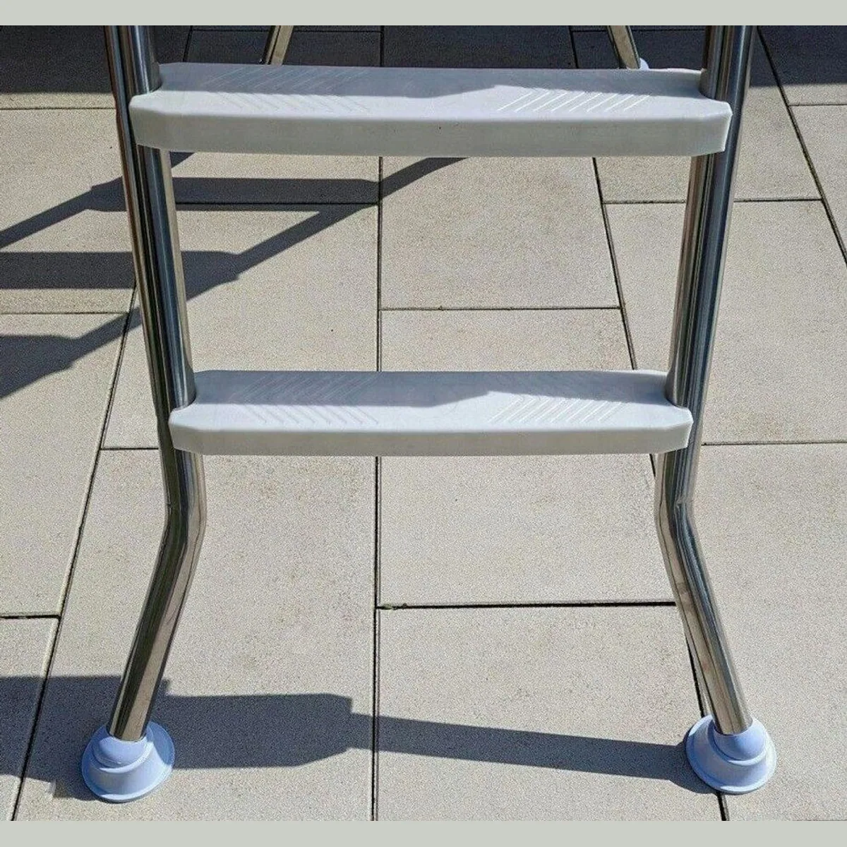 CARIBIC BIG XL Poolleiter, rostfreier Edelstahl, rutschhemmende Stufen 3