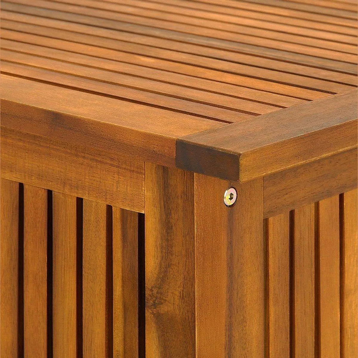 Casaria Auflagenbox, geräumig, mit Innenplane, aus Akazienholz 4