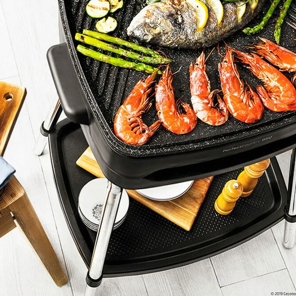 Cecotec PerfectCountry BBQ Elektrogrill, 2000W, Antihaftbeschichtung, einstellbarer Thermostat 2