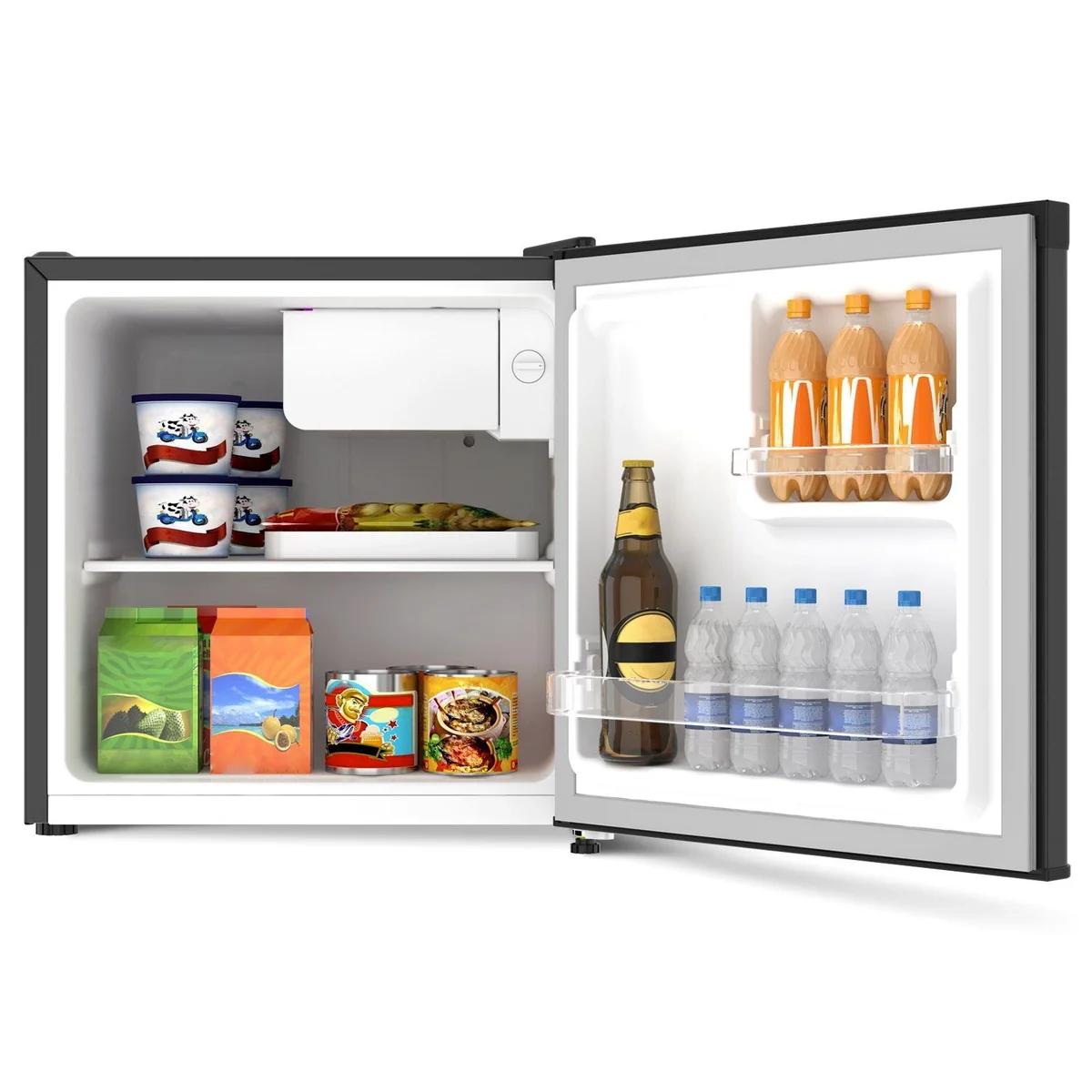 CHiQ CSD46D4 Mini Kühlschrank, 46L, sehr leise 35dB, 12 Jahre Kompressor-Garantie 5