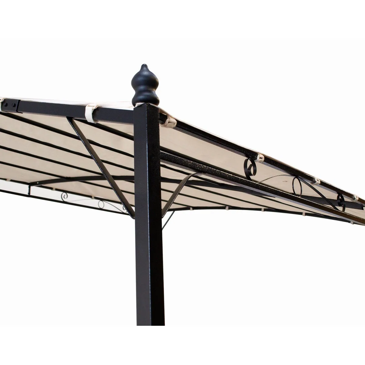 DEGAMO Anbaupavillon MANTOVA, wasserdicht, stabil, elegantes Design — 3 x 2,5 Meter 3