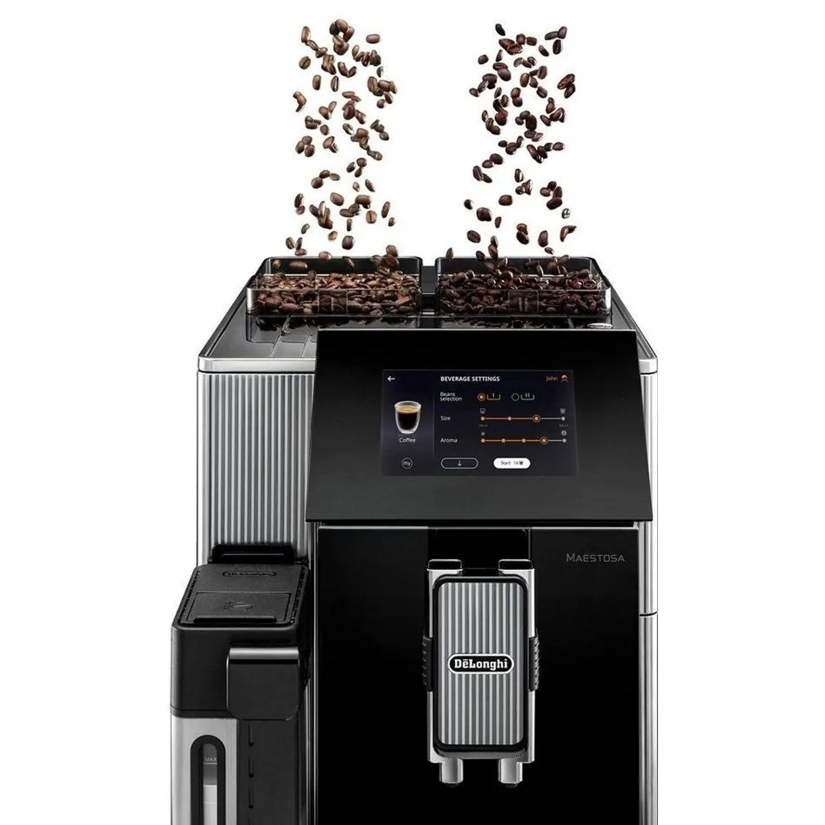 De'Longhi Maestosa EPAM960.75.GLM, 2 Bohnenbehälter, 22 Kaffeespezialitäten — modernes Design, einfache Bedienung, individuelle Anpassung 5