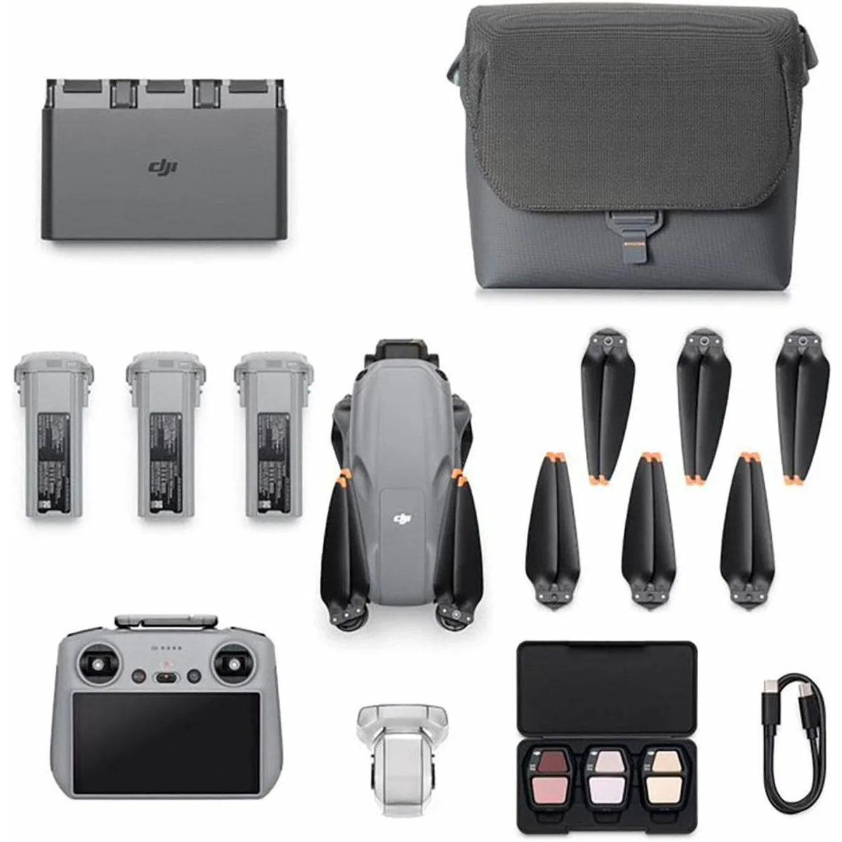 DJI Air 3S Fly More Combo, 4K Ultra HD, 1 Zoll CMOS-Kamera, 3 Akkus 3