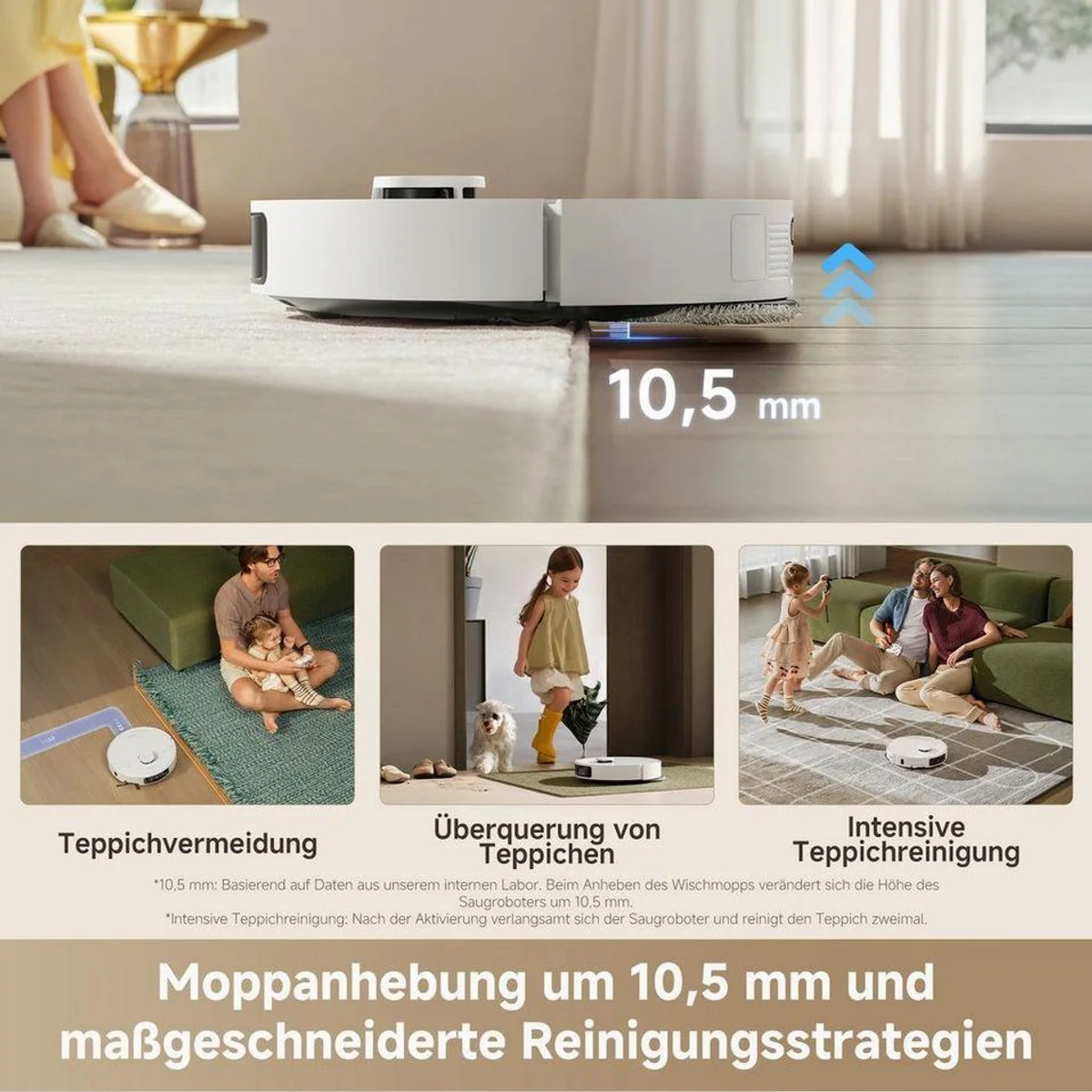 Dreame L10s Ultra Gen 3 Saugroboter, starke Saugleistung & Dual-Wischpads 3