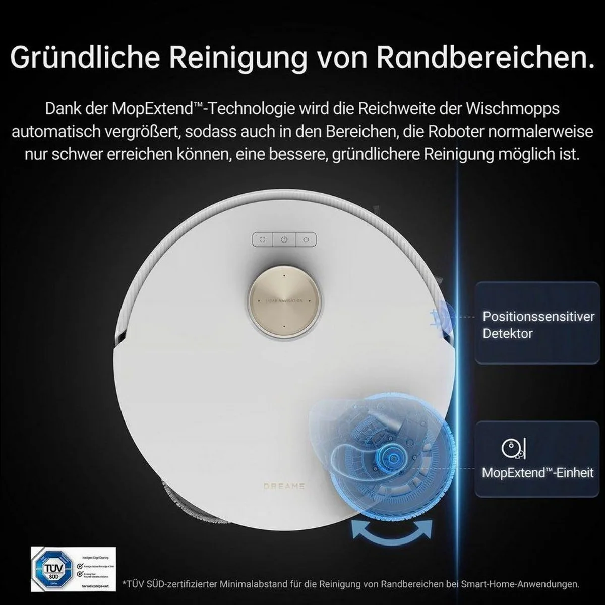 Dreame L20 Ultra Complete Saugroboter, starke Saugleistung, Wischfunktion, automatische Staubentleerung 3