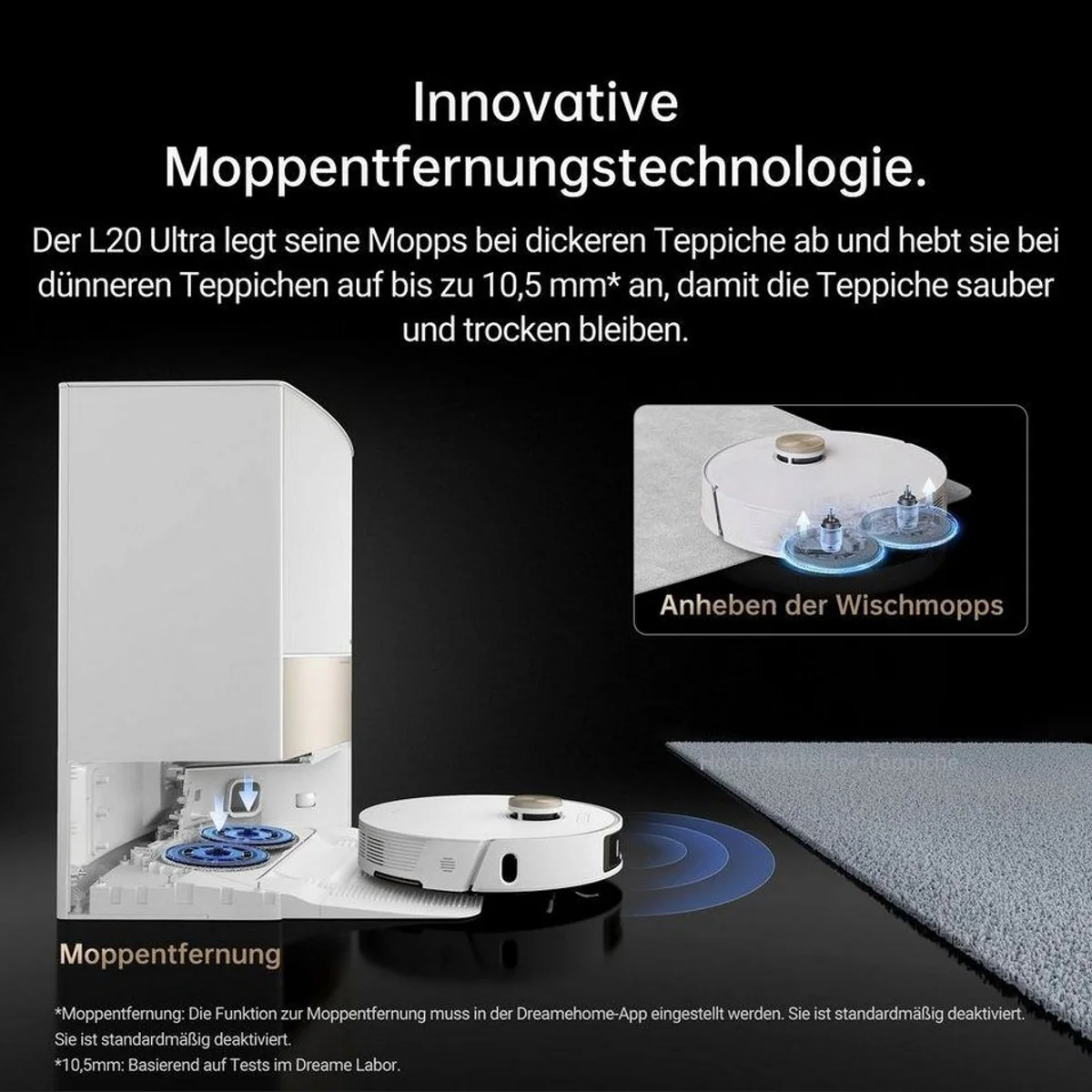 Dreame L20 Ultra Complete Saugroboter, starke Saugleistung, Wischfunktion, automatische Staubentleerung 4