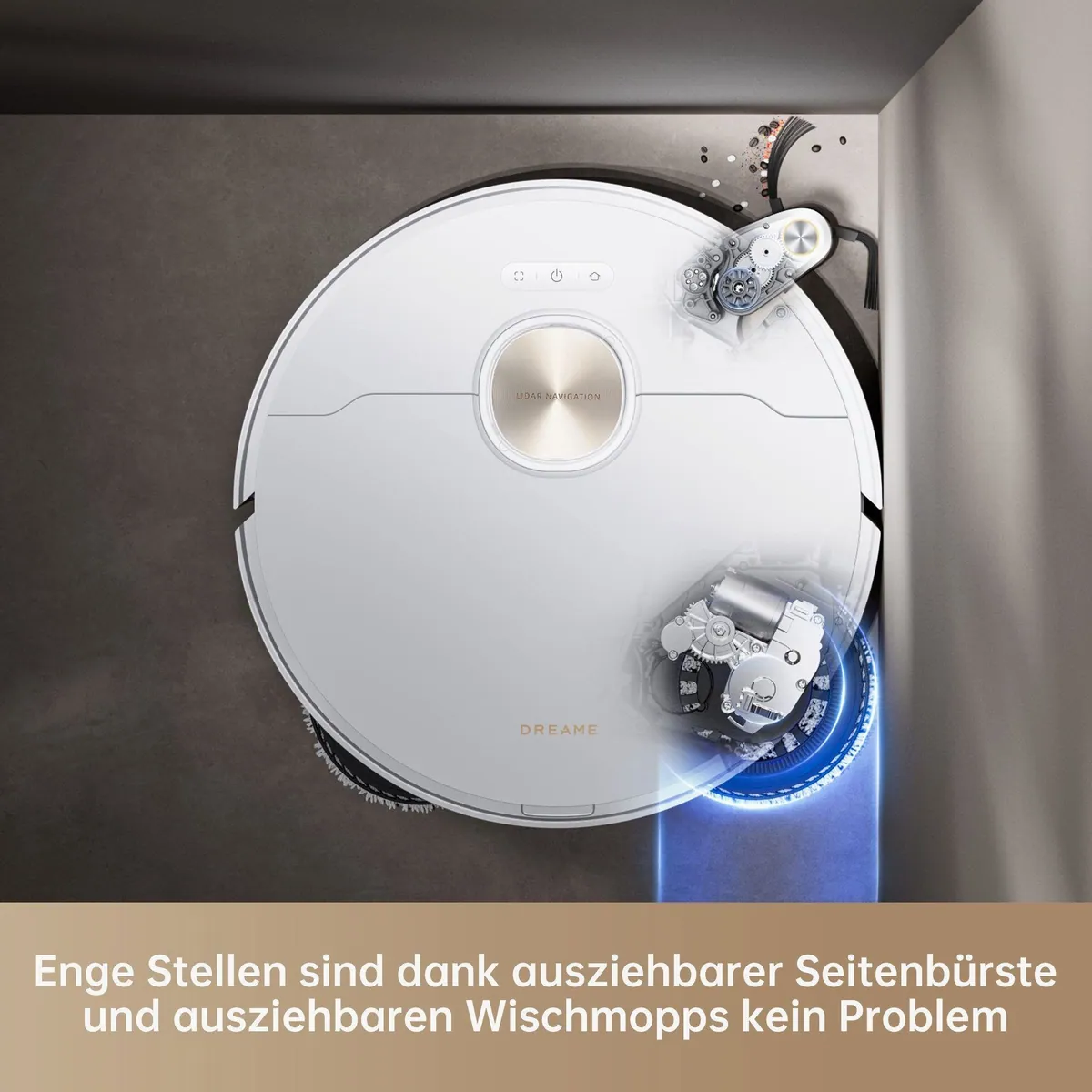 Dreame X40 Ultra Complete Saugroboter, 12.000 Pa Saugleistung, intelligente Navigation 5