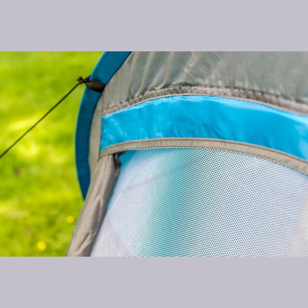 Dunlop Pop-up Zelt für 2 Personen, schnell aufbaubar, blau/grau — 255 x 155 x 95 cm 4