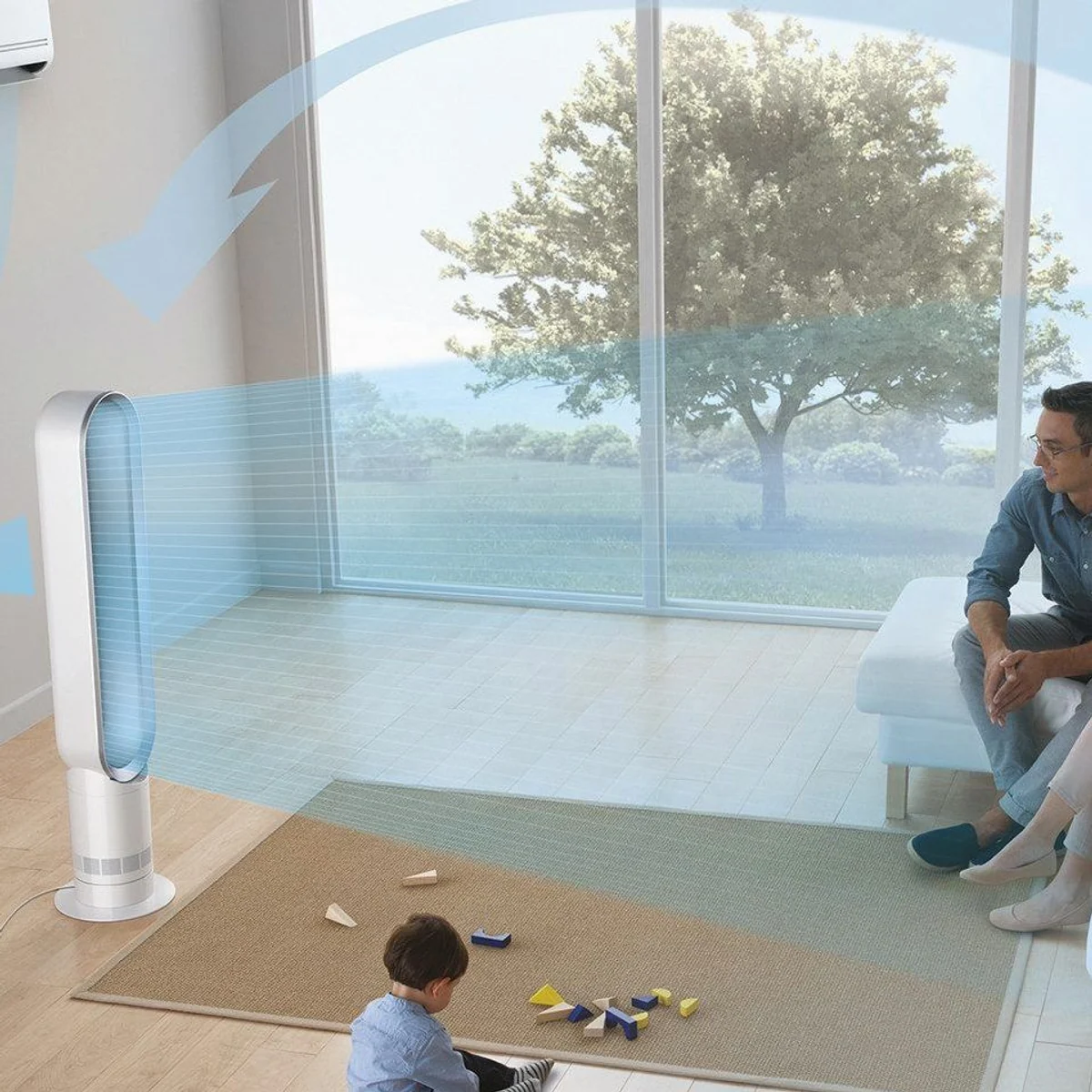 DYSON Turmventilator AM07, starke Luftzirkulation, Timerfunktion, einfache Reinigung Dieses Produkt der Marke DYSON wird von uns als unabhängigem 4