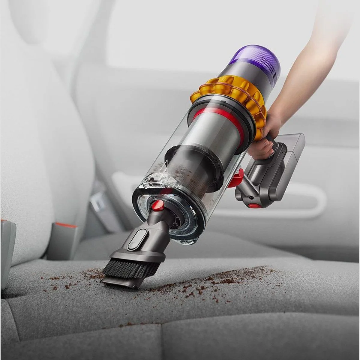 DYSON V15 Detect Absolute Akku-Staubsauger, 240 Airwatt Saugkraft, intelligente Stauberkennung Dieses Produkt der Marke DYSON wird von uns als 4