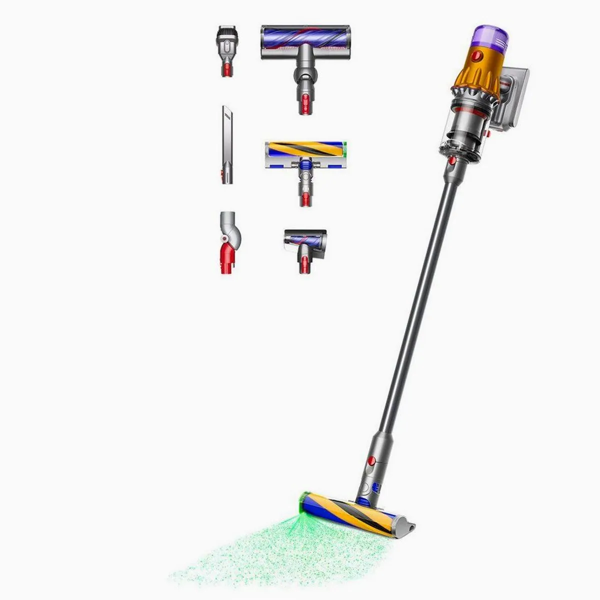 Dyson V12 Detect Slim Absolute, Laser Staubsichtbarkeit, Motorbar Elektrobürste Dieses Produkt der Marke DYSON wird von uns als unabhängigem Händler