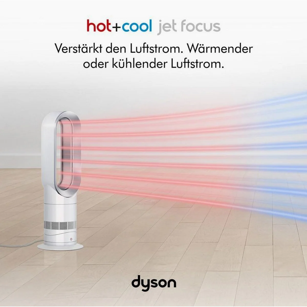 DYSON AM09 Hot+Cool Heizlüfter & Ventilator, 2-in-1, Jet Focus Technologie Dieses Produkt der Marke DYSON wird von uns als unabhängigem Händler 2