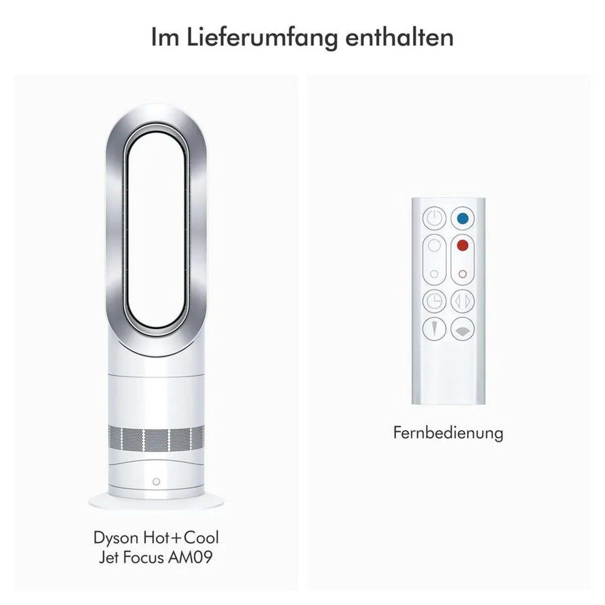 DYSON AM09 Hot+Cool Heizlüfter & Ventilator, 2-in-1, Jet Focus Technologie Dieses Produkt der Marke DYSON wird von uns als unabhängigem Händler 3