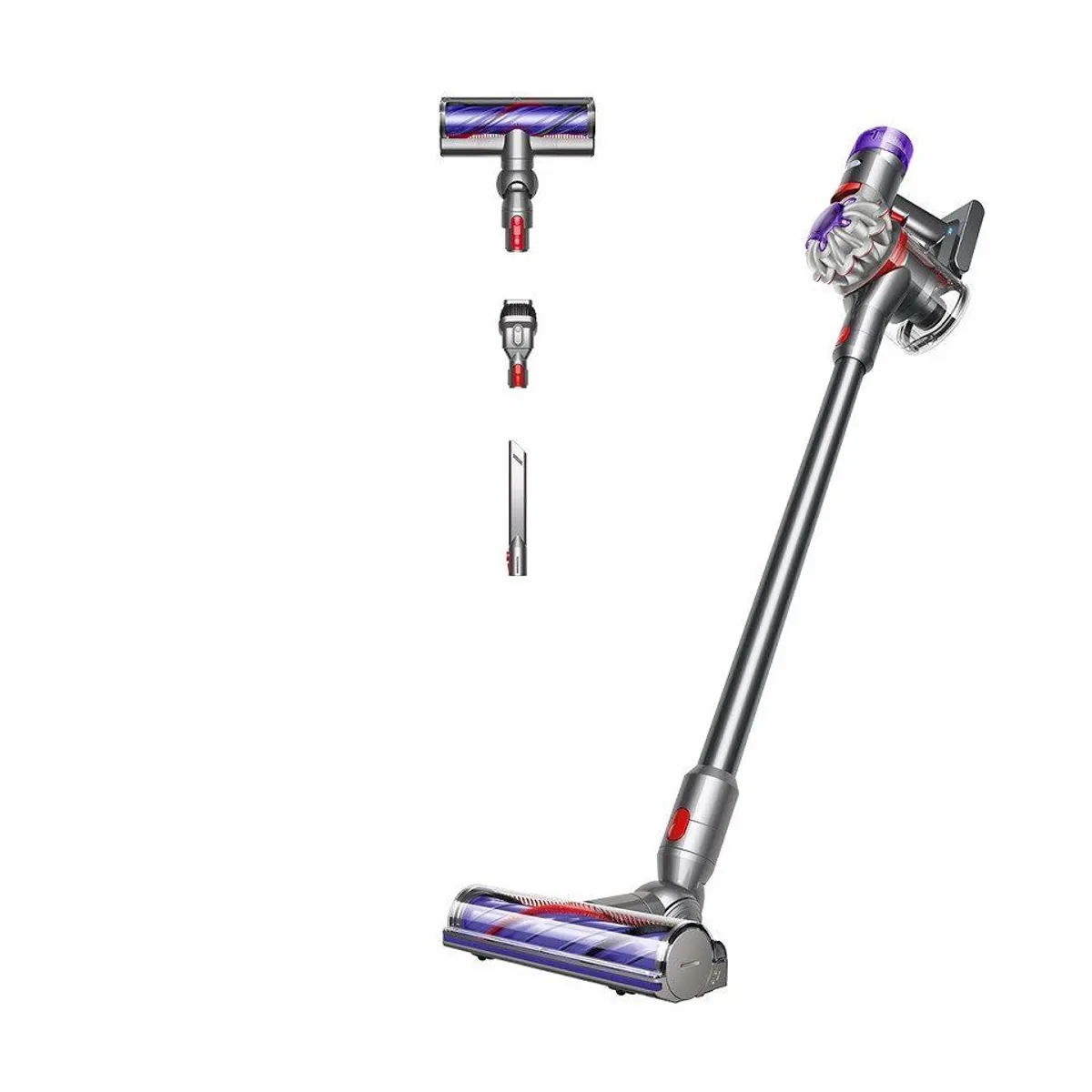 DYSON V8 Advanced Akku-Stielstaubsauger, starke Saugkraft, hygienische Entleerung, vielseitiges Zubehör Dieses Produkt der Marke DYSON wird von uns