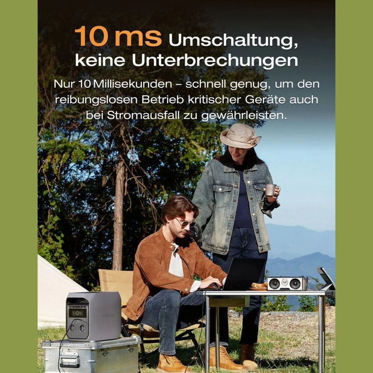 Ecoflow DELTA 3 Powerstation, 1.800 W Dauerleistung, ultraschnelle Aufladung 3