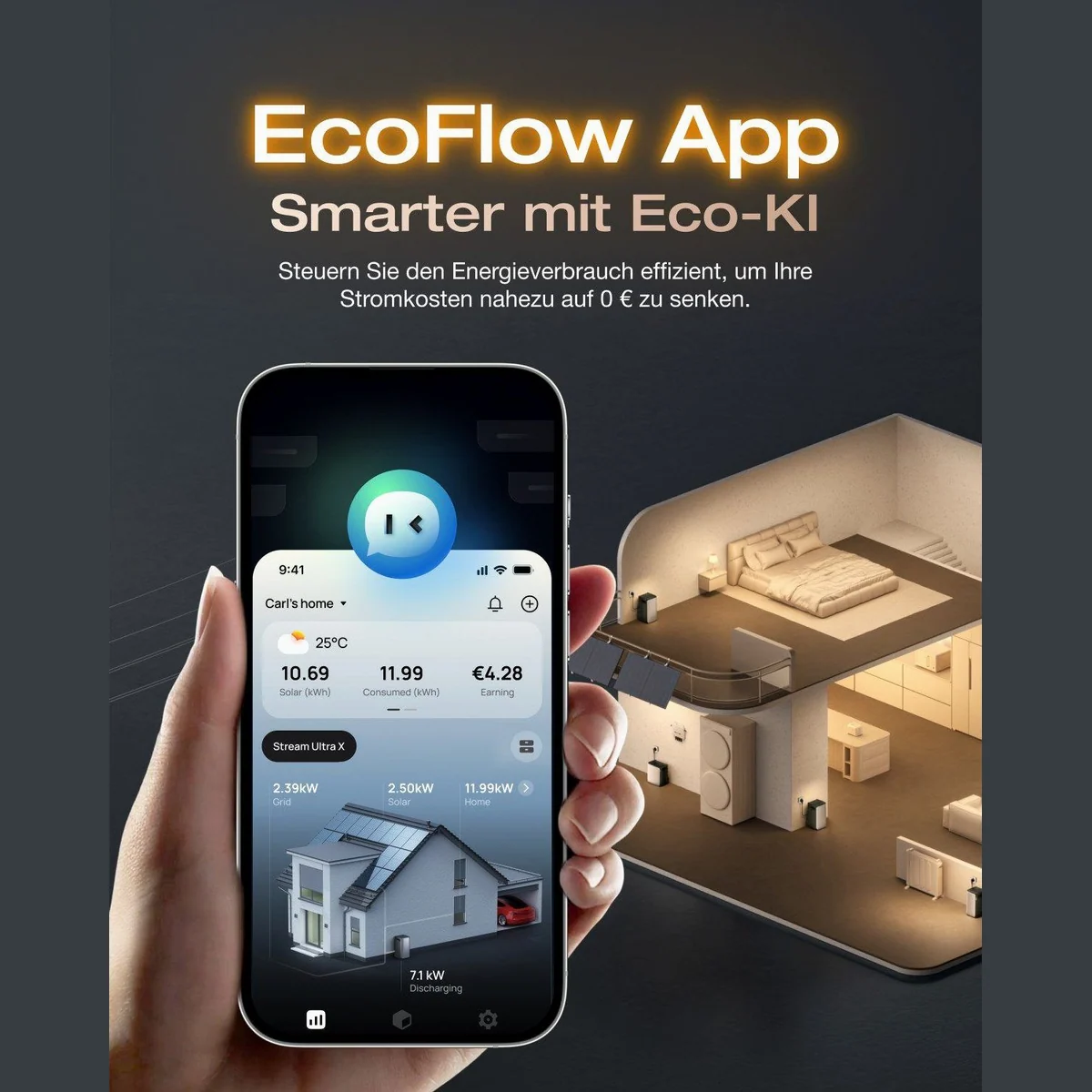 EcoFlow STREAM Ultra X, 3,84 kWh Kapazität, erweiterbar auf 23 kWh — flexibles Plug & Play Solarsystem 4