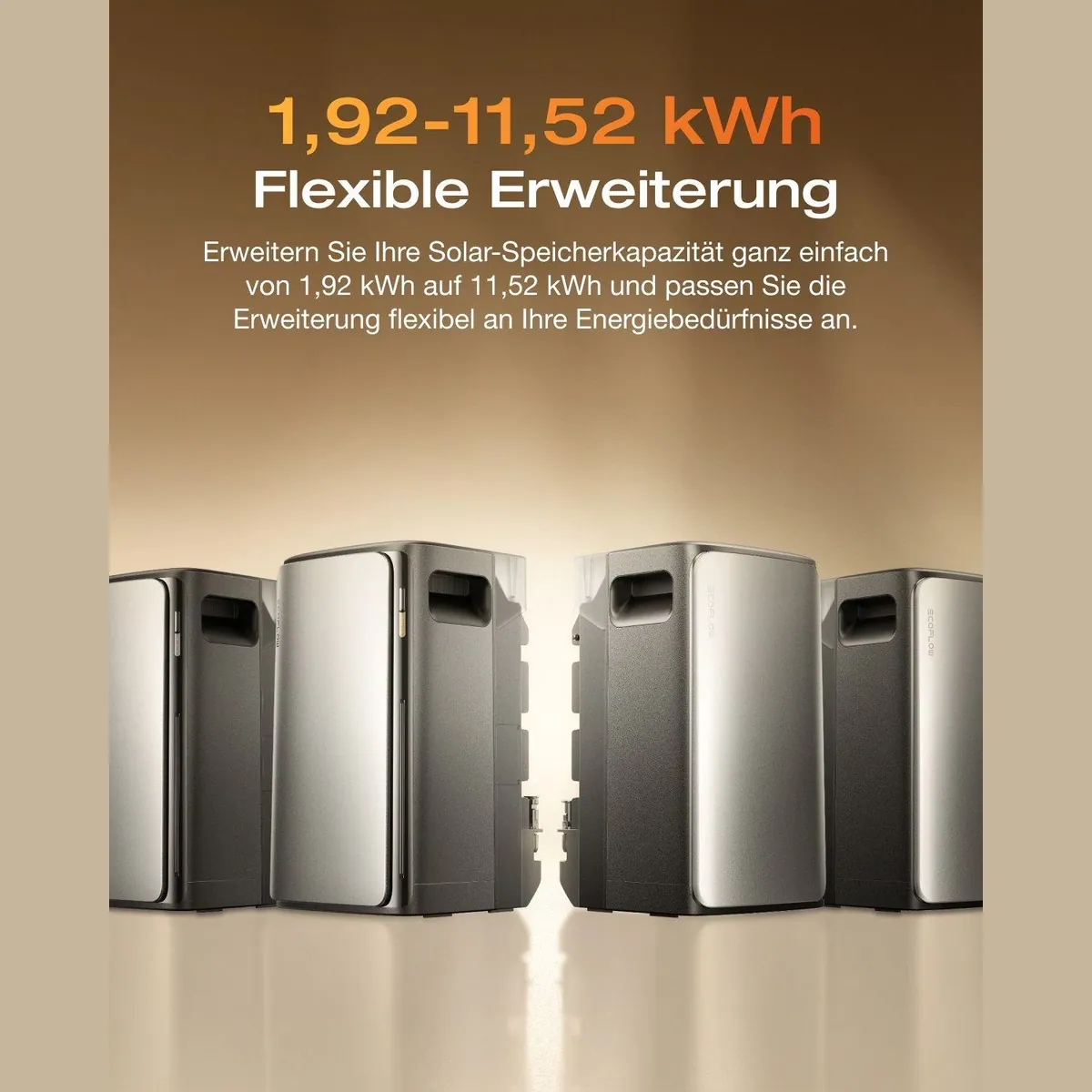 EcoFlow STREAM Ultra Balkonkraftwerk, 1,92 kWh Speicher, 2800W Solareingang, flexibles Design 5