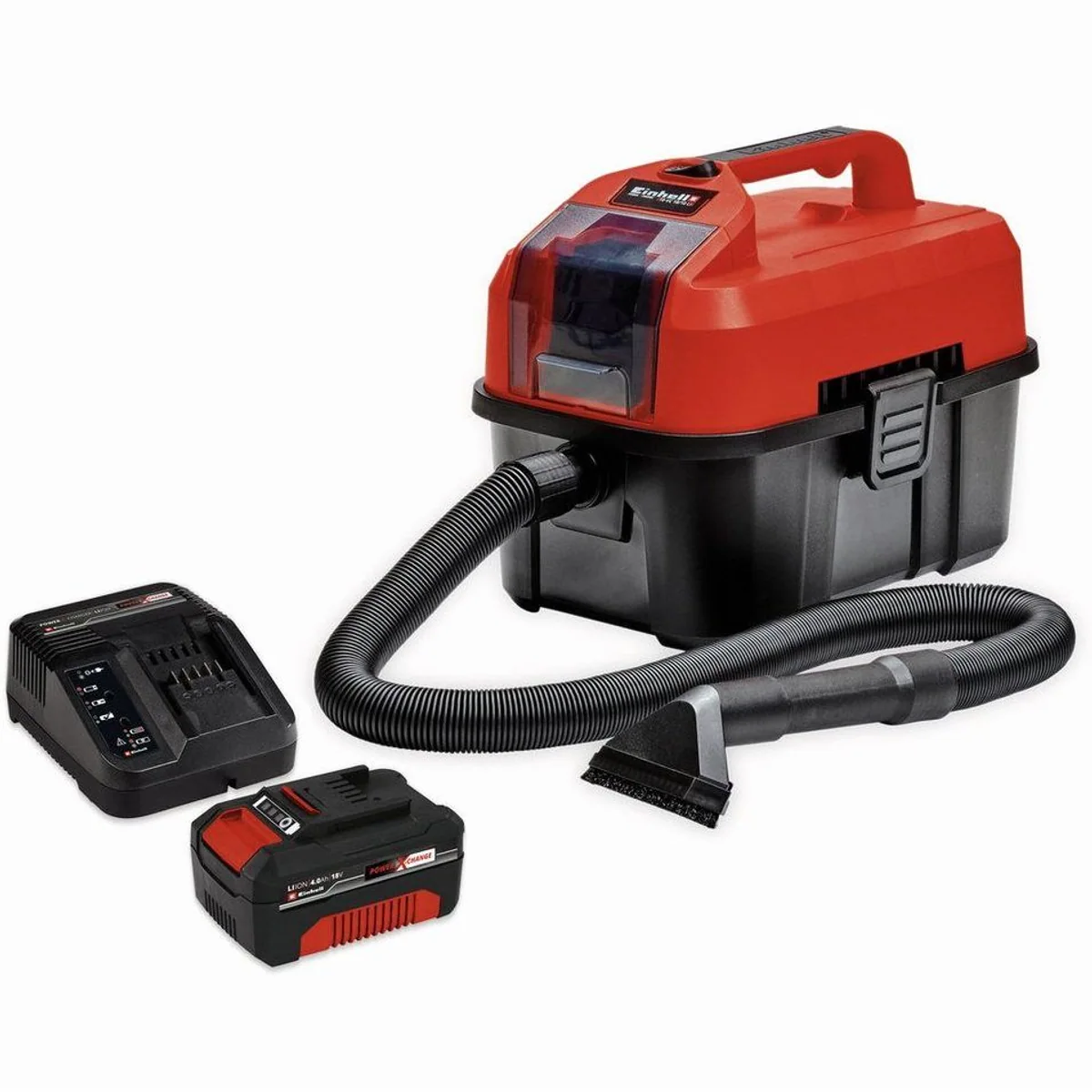 Einhell TE-VC 18/10 Li Akku-Nass-Trockensauger, 10 l Volumen, kabellos, vielseitig einsetzbar