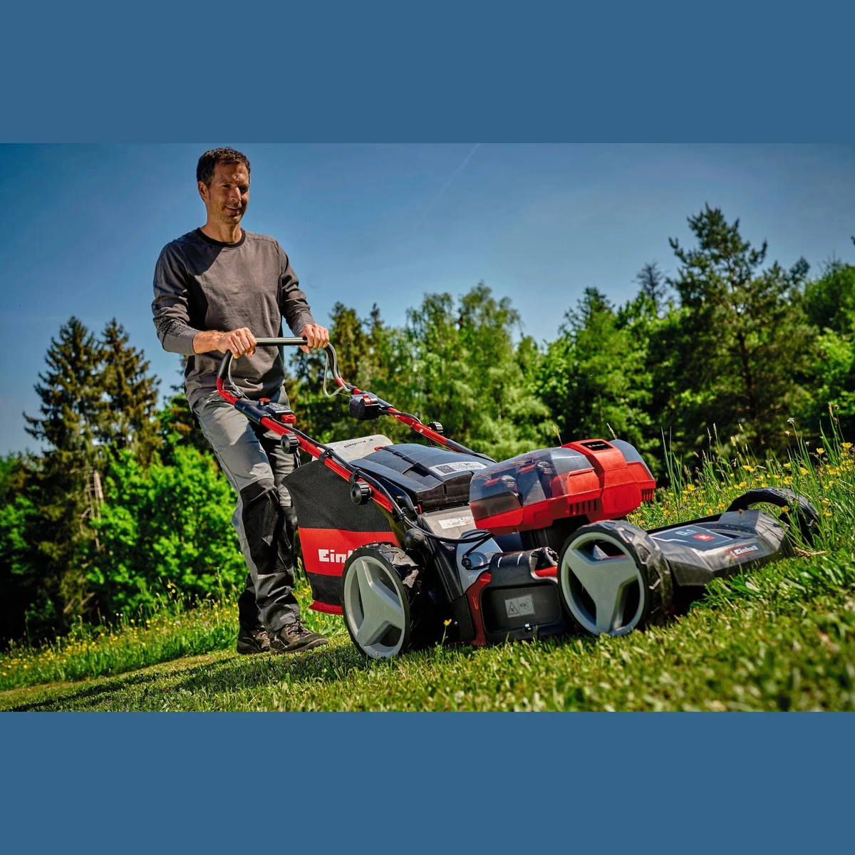 Einhell GP-CM 36/47 S HW Li Akkurasenmäher, 47 cm Schnittbreite, 4 Akkus im Set 2