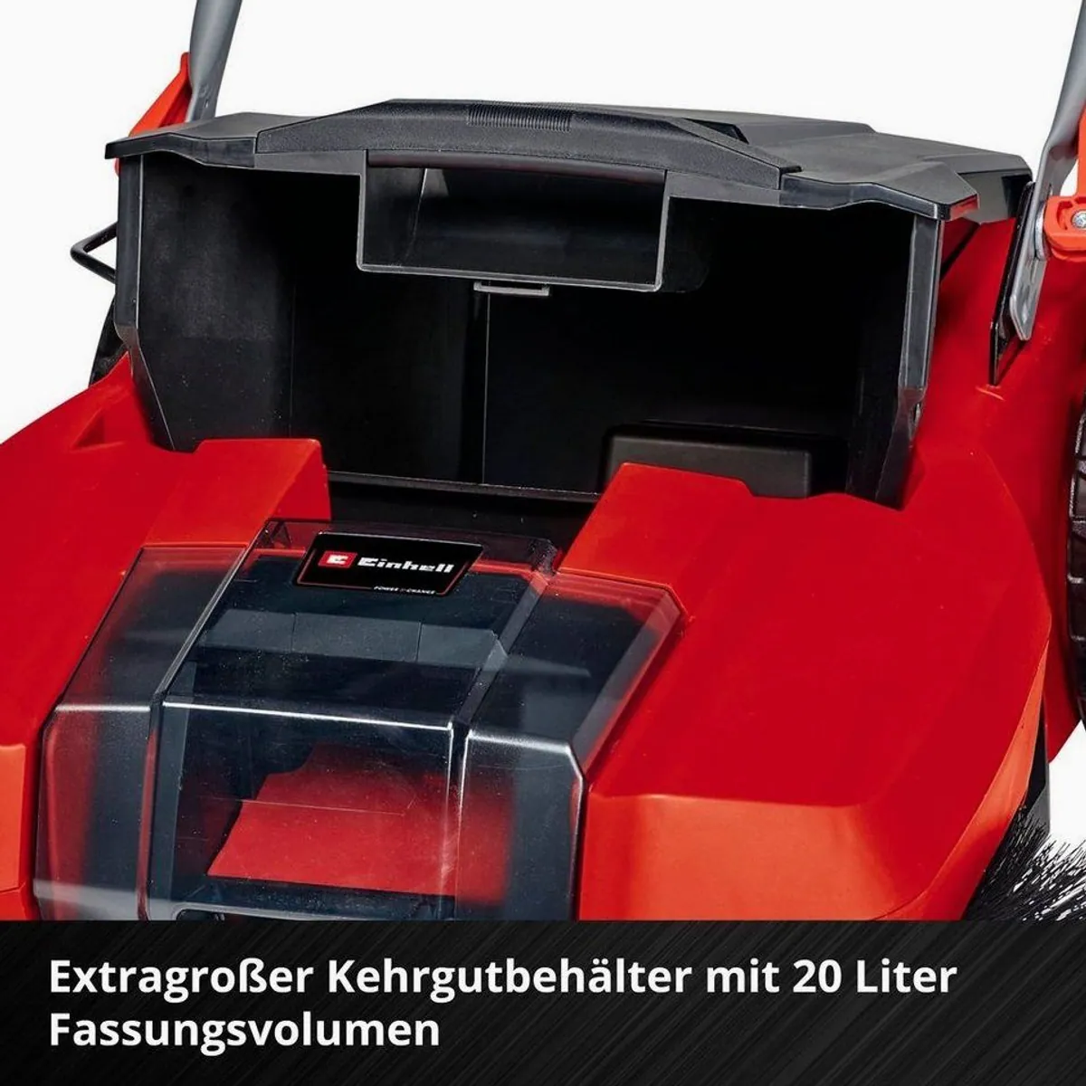 Einhell TE-SW 18/610 Li-Solo Akku-Kehrmaschine, 61 cm Arbeitsbreite, 20 l Schmutzbehälter 3