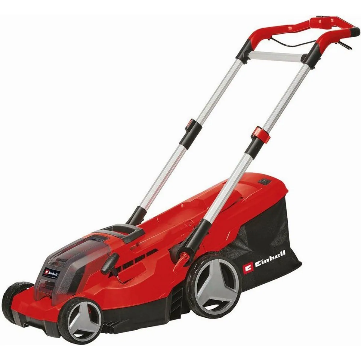 Einhell GP-CM 36/450 Akkurasenmäher, 38 cm Schnittbreite, 2 x 4 Ah Akkus, Twincharger 2