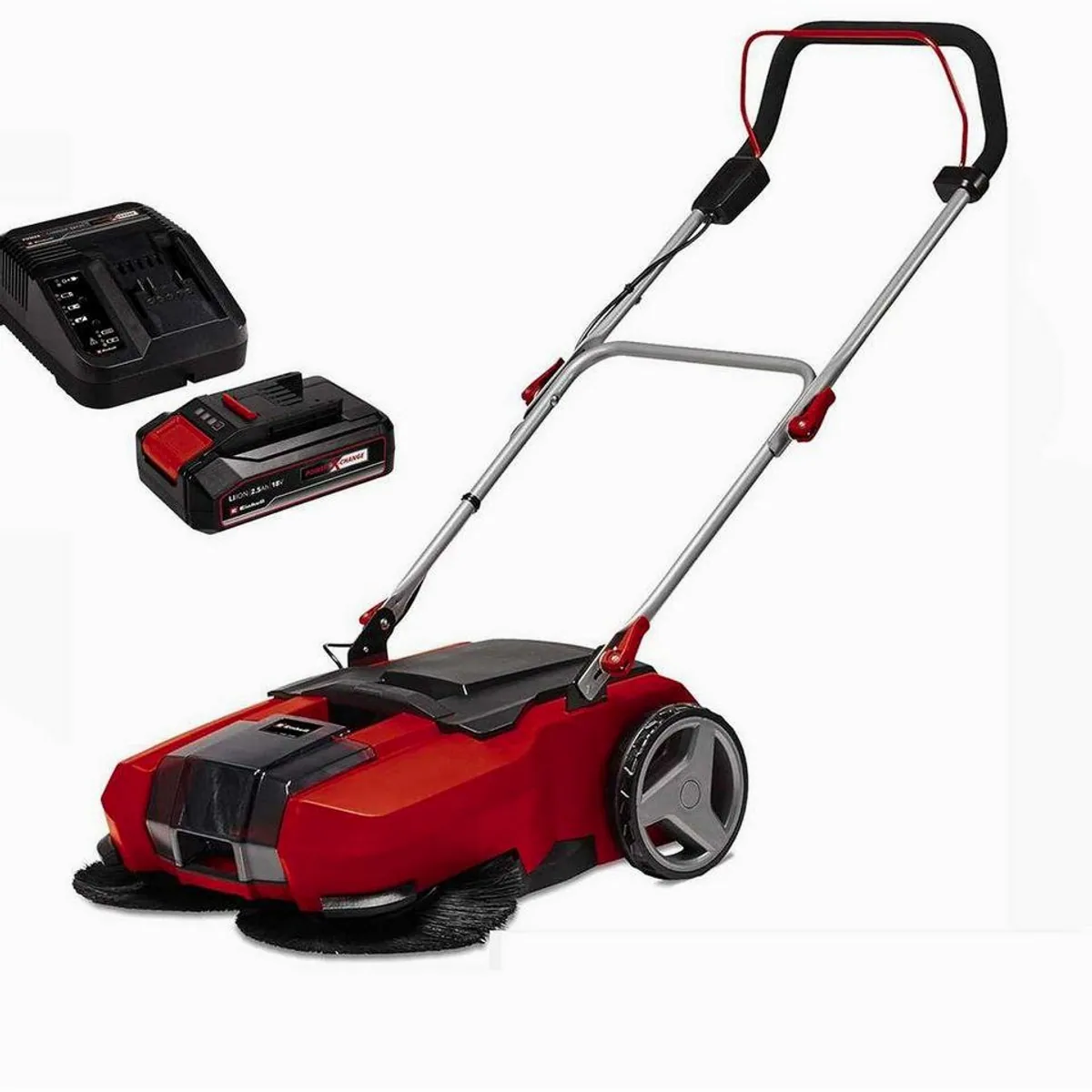 Einhell TE-SW 18/610 Akku-Kehrmaschine, starke Leistung, flexibles Design, einfache Handhabung
