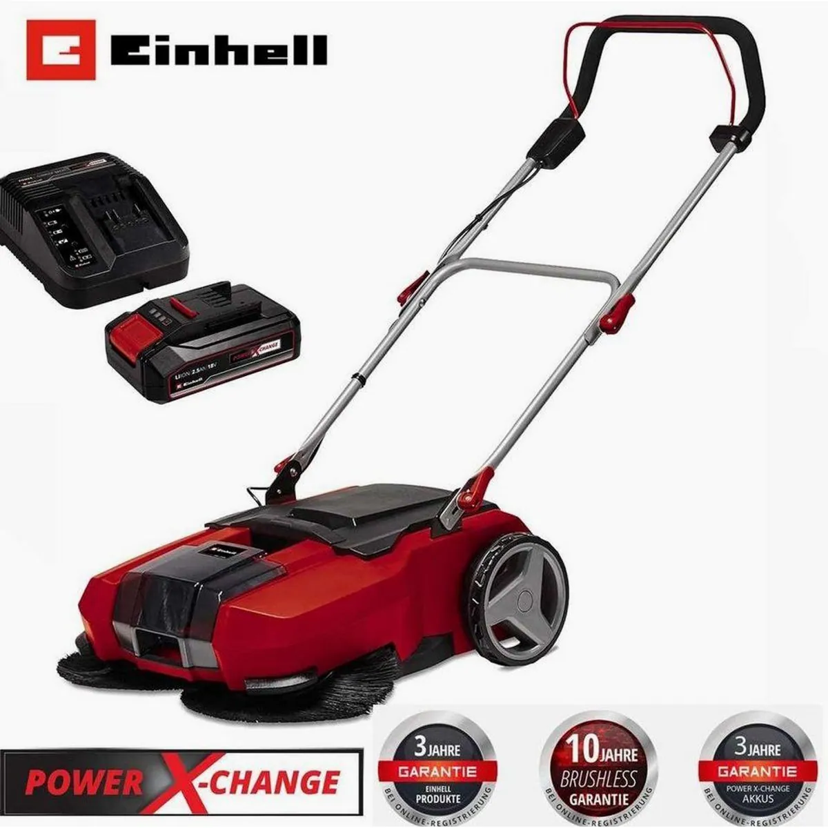Einhell TE-SW 18/610 Akku-Kehrmaschine, starke Leistung, flexibles Design, einfache Handhabung 2