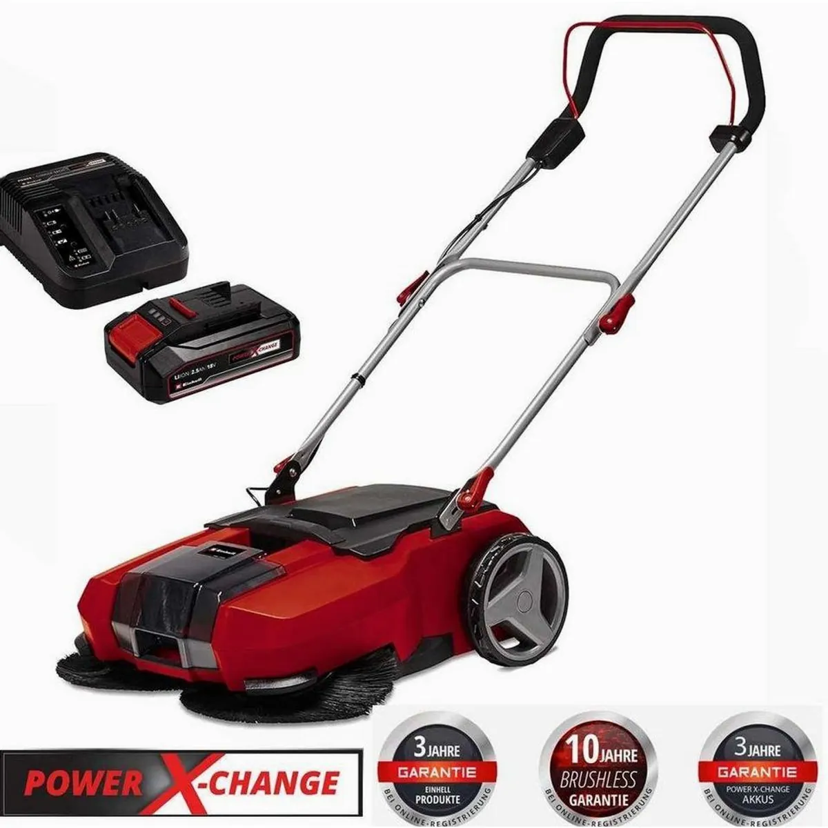 Einhell TE-SW 18/610 Akku-Kehrmaschine, starke Leistung, flexibles Design, einfache Handhabung 3